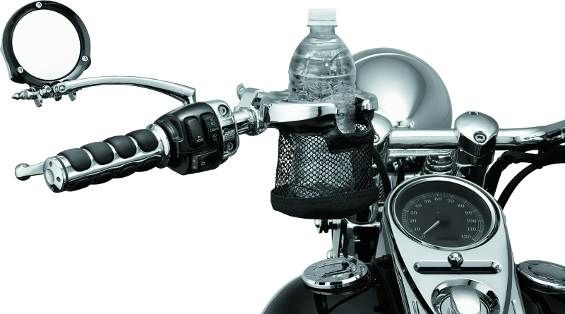 Kuryakyn Mesh Basket Universal Drink Holder 1in Clamp Chrome - Powersports Haven