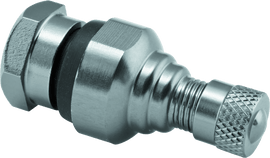 BikeMaster Valve Stem Aluminum 11.3mm Pair Titanium - Powersports Haven