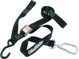 BikeMaster Tiedown 1-1/2in Swivel Softhook - Black - Powersports Haven