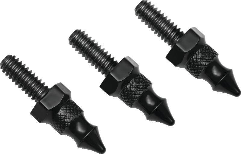 Kuryakyn Windshield Mount Spikes 1/4-20X5/8in 96-13 FLH Touring Black - Powersports Haven