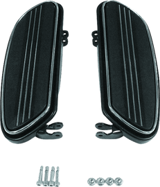 Bikers Choice 86-Up FLH FLT Black Extended Floorboard Kit - Powersports Haven