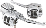 Bikers Choice 96-06 Big Twin 96-03XL With 11/16 Bore Master Cylinder Chrome Handlebar Control Kit