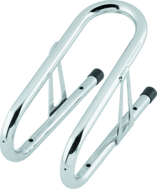 BikeMaster 3-1/2in Wheel Chock Chrome - Powersports Haven