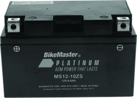 BikeMaster AGM Battery - MS12-10ZS - Powersports Haven
