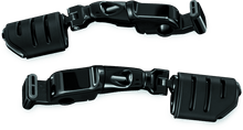 Load image into Gallery viewer, Kuryakyn Ergo II Trident Dually ISO Pegs With Long Arms Gloss Black - Powersports Haven