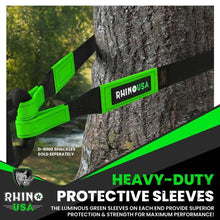 Load image into Gallery viewer, Rhino USA Recovery Tow Strap 3Inx30Ft (Black) - Powersports Haven