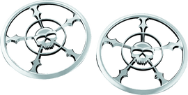 Kuryakyn Zombie Speaker Grill 14-Up Touring Chrome - Powersports Haven