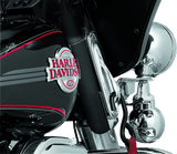 Kuryakyn Custom Teardrop Tie-Down Brackets 83-13 Touring Chrome