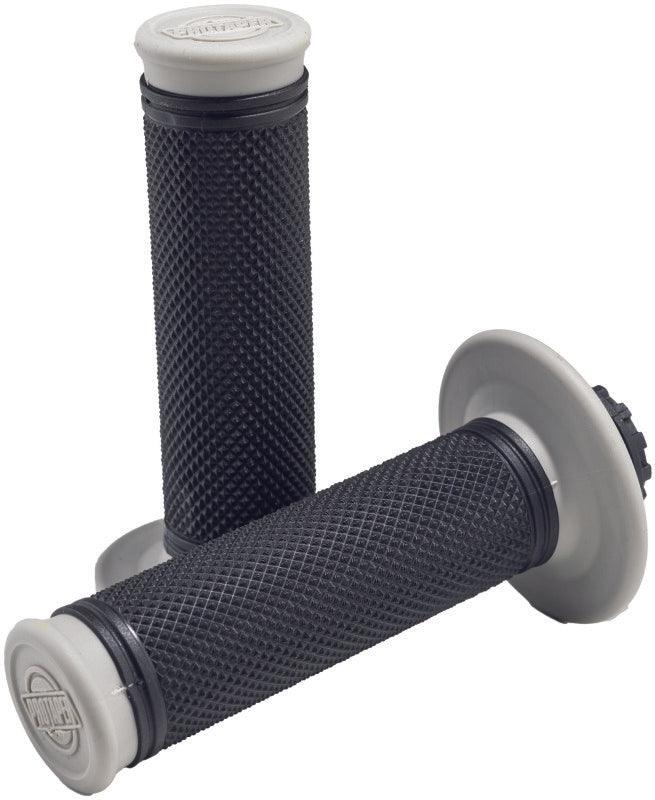 ProTaper Pro Series Clamp On Full Diamond Gray/Black - Powersports Haven