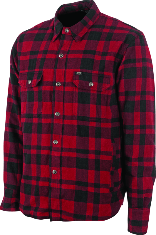 Speed and Strength Black 9 2.0 Moto Shirt Red - Large - Powersports Haven