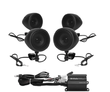 Load image into Gallery viewer, Boss Audio Systems Motorcycle Speaker Amplifier/ Bluetooth/ 3in Speakers 2 Pair- Black - Powersports Haven
