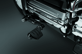 Kuryakyn Ergo III Adjustable Mount With Trident Dually ISO Pegs Gloss Black - Powersports Haven