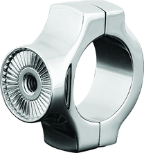 Load image into Gallery viewer, Kuryakyn Side Mount License Plate Holder Clamp 86-17 Softails Chrome - Powersports Haven