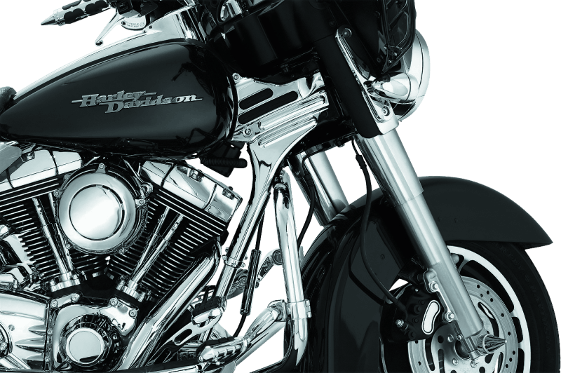 Kuryakyn Deluxe Neck Covers 95-07 Touring Models Chrome - Powersports Haven