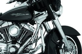 Kuryakyn Deluxe Neck Covers 95-07 Touring Models Chrome - Powersports Haven