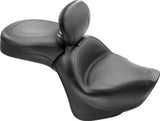 Mustang 06-21 Kawasaki Vulcan 900 Classic, Custom Touring 1PC Seat w/Driver Backrest - Black