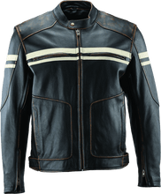 Load image into Gallery viewer, Kuryakyn Leather By River Road Hoodlum Vintage Leather Jacket Black - XL - Powersports Haven