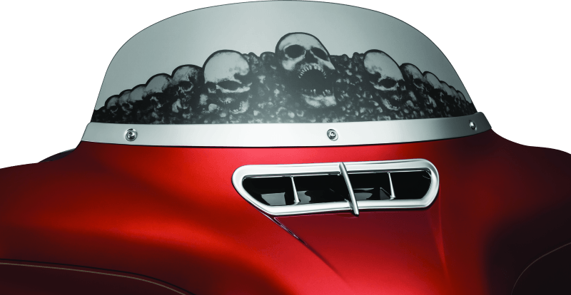 Kuryakyn Smooth Windshield Trim 14-Up Touring Chrome - Powersports Haven