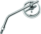 BikeMaster 3in Adjustable Round Mirror 10mm - Each - Chrome - Powersports Haven