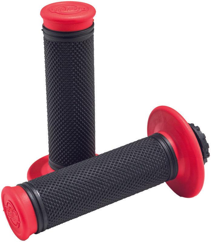 ProTaper Pro Series Clamp On Full Diamond Red/Black - Powersports Haven