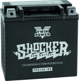 Twin Power YTX-14 Shocker Battery Replaces H-D 65948-00 220 CCA - Powersports Haven