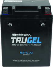 Load image into Gallery viewer, BikeMaster Trugel Battery MG14L-A2 - Powersports Haven