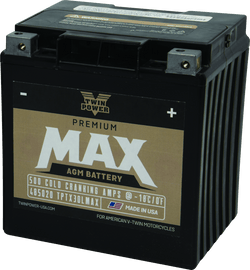 Twin Power GYZ-32HL Premium MAX Battery Replaces H-D 66010-97A Made in USA 500 CCA - Powersports Haven