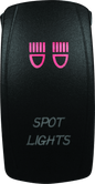 DragonFire Racing Lighted Switch Spot Light On/Off Red - Powersports Haven
