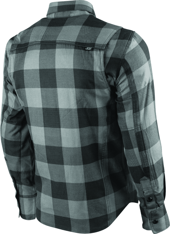 Speed and Strength True Grit Armored Moto Shirt Grey - Small - Powersports Haven