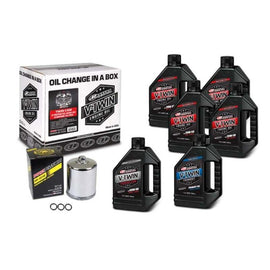 Maxima V-Twin Oil Change Kit Synthetic w/Chrome Filter Twin Cam - Powersports Haven