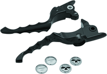 Load image into Gallery viewer, Kuryakyn Zombie Lever Set 17-Up Touring Gloss Black - Powersports Haven