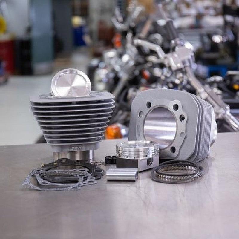 S&S Cycle 86-19 Sportster Models 883 to 1200cc Conversion Kit - Silver - Powersports Haven