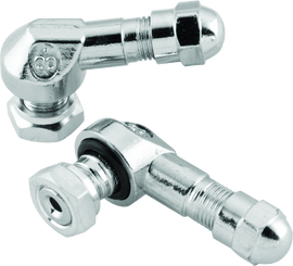 BikeMaster Valve Stem 2/Piece Pack Chrome - Powersports Haven