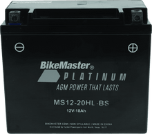 Load image into Gallery viewer, BikeMaster AGM Battery - MS12-20HL-BS - Powersports Haven
