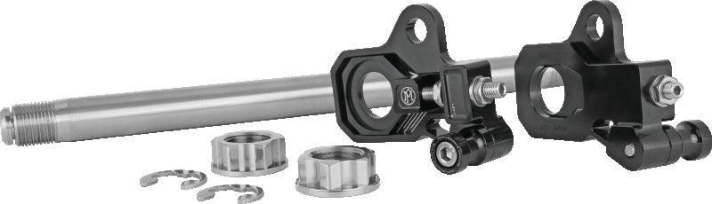 Performance Machine HD Touring Axle Adj Kit - Black Ano - Powersports Haven
