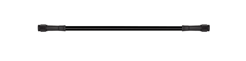 Goodridge 12in Universal Brake Line Assembly w/Black Zinc Fittings & Black Hose - Powersports Haven