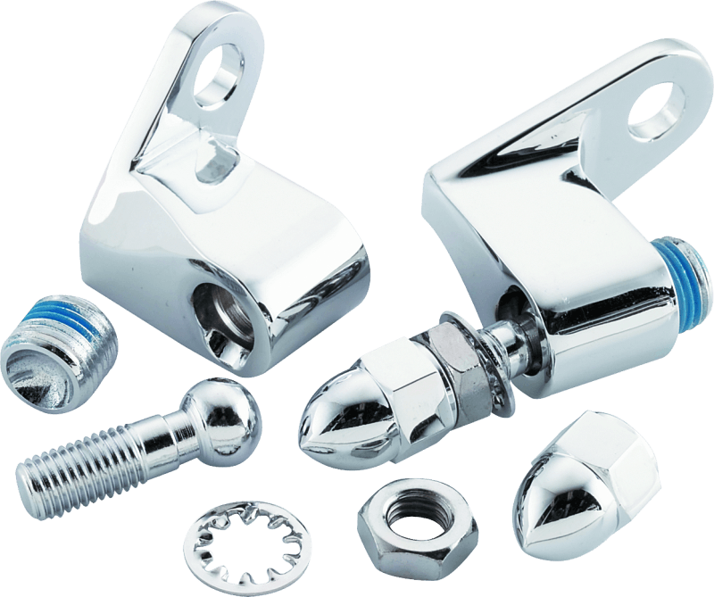 Bikers Choice Chrome Front Turn Signal Mounting Kit Universal Custom - Powersports Haven