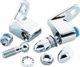 Bikers Choice Chrome Front Turn Signal Mounting Kit Universal Custom
