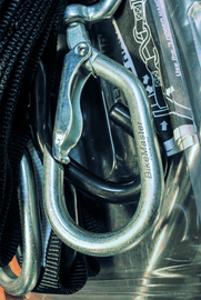 BikeMaster Tiedown 1-1/2in Swivel Softhook - Black - Powersports Haven