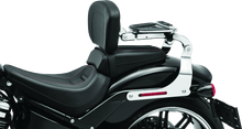 Load image into Gallery viewer, Kuryakyn Fixed Mounts Multi-Purpose Driver &amp; Passenger Backrest 18-Up Softail Black - Powersports Haven