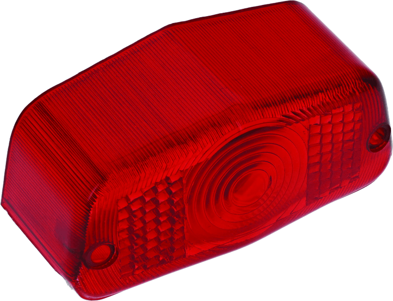 Bikers Choice Small Custom Tail Lamp Lamp Replacement Lens Lucas Style Red - Powersports Haven