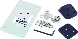 Bikers Choice 55-Up Chrome Custom Laydown License Plate Bracket With 3 Bolt Style - Powersports Haven