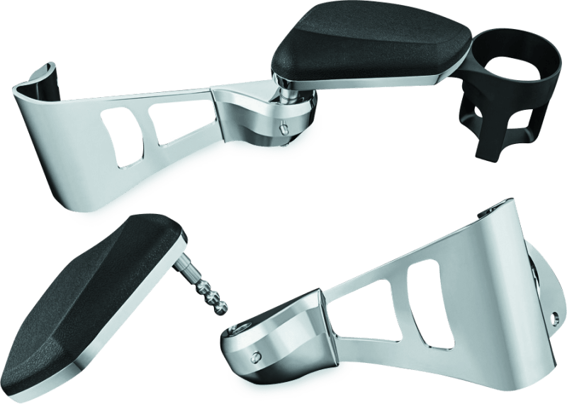 Kuryakyn Passenger Armrests 14-23 Touring Models Chrome - Powersports Haven