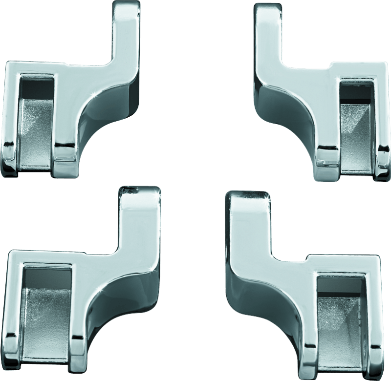 Kuryakyn Driver Floorboard Relocation Brackets For FLST Models Chrome - Powersports Haven