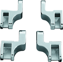 Load image into Gallery viewer, Kuryakyn Driver Floorboard Relocation Brackets For FLST Models Chrome - Powersports Haven