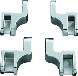 Kuryakyn Driver Floorboard Relocation Brackets For FLST Models Chrome - Powersports Haven