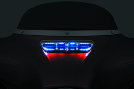 Kuryakyn L.E.D. Fairing Vent Accent 14-Up Touring Chrome - Powersports Haven