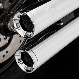 Vance & Hines HD Softail 18-22 Eliminator S/OS Chrome Slip-On Exhaust - Powersports Haven