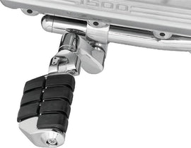 Kuryakyn Dually ISO Offset Highway Pegs With 1inch Clamp Chrome (Pair) - Powersports Haven