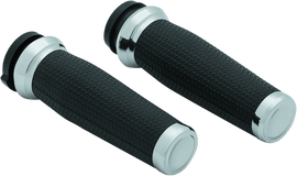 Kuryakyn Thresher Grips Throttle-By-Wire Chrome - Powersports Haven